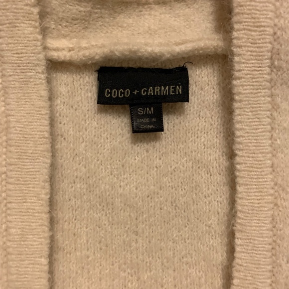 Coco + Carmen Cream Cardigan - Picture 6 of 7